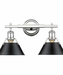 Golden Lighting American Farmhouse Orwell 2 Light Bath Vanity