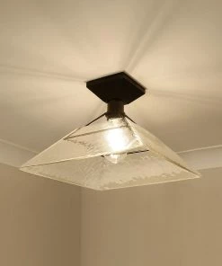 Golden Lighting Kepler Semi-Flush American Farmhouse