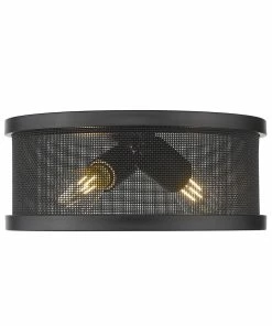 Golden Lighting American Farmhouse Channing Flush Mount - 11"