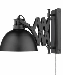 Golden Lighting American Farmhouse Hawthorn 1 Light Articulating Wall Sconce