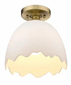 Golden Lighting American Farmhouse Brinkley Semi-Flush