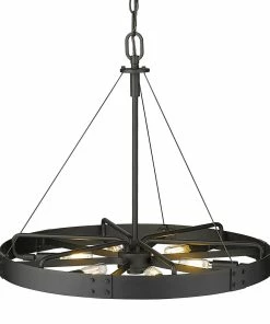 Golden Lighting American Farmhouse Vaughn Medium Pendant