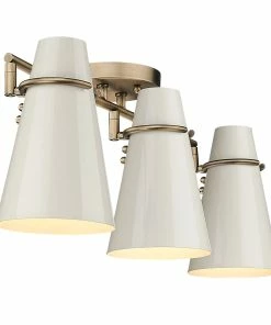 Hot Sale ๐ Golden Lighting Reeva 3 Light Semi-Flush American Farmhouse โญ 17 Golden Lighting Reeva 3 Light Semi-Flush American Farmhouse