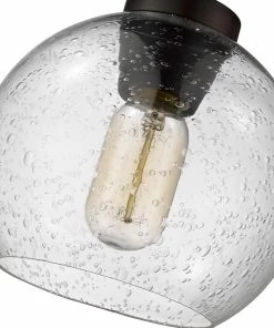 Golden Lighting Galveston Flush Mount American Farmhouse