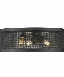 Golden Lighting American Farmhouse Channing Flush Mount - 15"