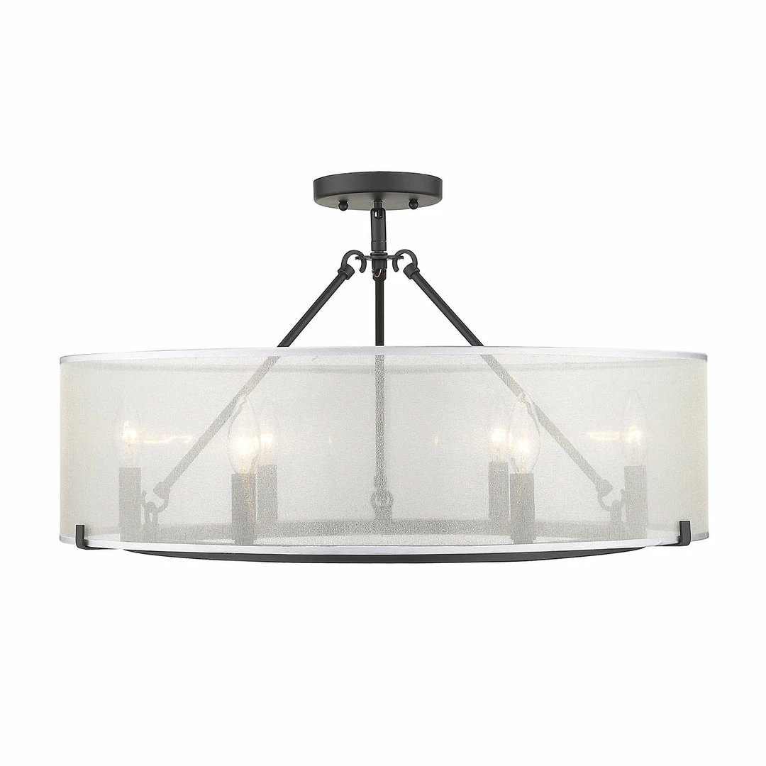 Best reviews of ๐ Golden Lighting Alyssa 6 Light Semi-Flush - Long Rod Only Transitional Looks ๐ 4 Golden Lighting Alyssa 6 Light Semi-Flush - Long Rod Only Transitional Looks