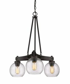 Golden Lighting Galveston 3 Light Chandelier American Farmhouse