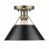Golden Lighting American Farmhouse Orwell Flush Mount