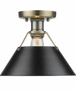 Golden Lighting American Farmhouse Orwell Flush Mount