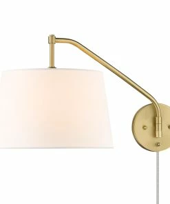 Golden Lighting Ryleigh 1 Light Articulating Wall Sconce American Farmhouse