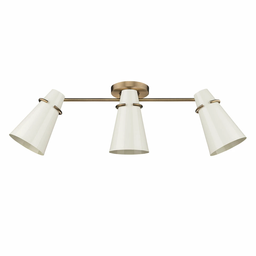 Hot Sale ๐ Golden Lighting Reeva 3 Light Semi-Flush American Farmhouse โญ 8 Golden Lighting Reeva 3 Light Semi-Flush American Farmhouse