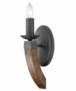 Golden Lighting American Farmhouse Madera 1 Light Wall Sconce Torchiere