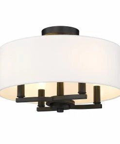 Golden Lighting Eliana 4 Light Semi-Flush