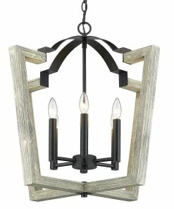 Golden Lighting Regan 6 Light Chandelier - Closeout American Farmhouse