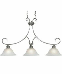 Golden Lighting Lancaster 3 Light Linear Pendant American Farmhouse