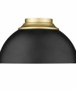 Golden Lighting Zoey Flush Mount American Farmhouse