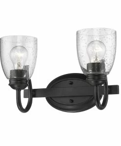 Golden Lighting Parrish 2 Light Bath Vanity American Farmhouse