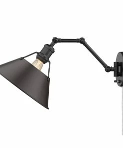 Golden Lighting Transitional Looks Orwell 1 Light Articulating Wall Sconce