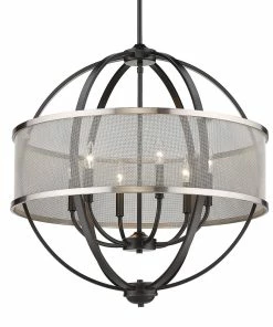 Best Pirce ๐งจ Golden Lighting American Farmhouse Colson 6 Light Chandelier โค๏ธ 37 Golden Lighting American Farmhouse Colson 6 Light Chandelier