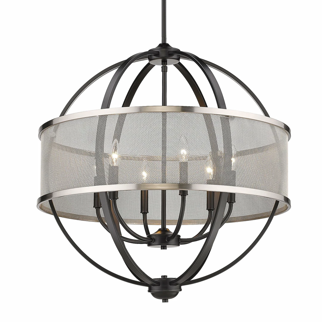 Best Pirce ๐งจ Golden Lighting American Farmhouse Colson 6 Light Chandelier โค๏ธ 13 Golden Lighting American Farmhouse Colson 6 Light Chandelier