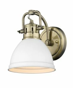 Golden Lighting American Farmhouse Duncan 1 Light Bath Vanity