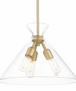 Golden Lighting American Farmhouse Malta 3 Light Pendant