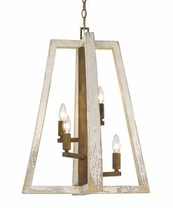 Golden Lighting Pilar 4 Light Pendant American Farmhouse