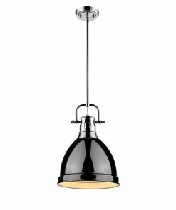 Golden Lighting American Farmhouse Duncan Small Pendant With Rod