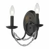 Golden Lighting American Farmhouse Mirabella 2 Light Wall Sconce