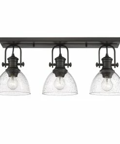 Golden Lighting Hines 3 Light Bath Vanity American Farmhouse