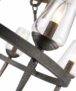 Discount ๐งจ Golden Lighting Marcellis 2 Tier - 9 Light Chandelier American Farmhouse ๐ 8 Golden Lighting Marcellis 2 Tier - 9 Light Chandelier American Farmhouse