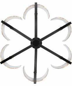 Golden Lighting Varsha 6 Light Chandelier American Farmhouse