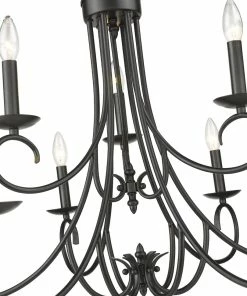 Golden Lighting Homestead 2 Tier - 9 Light Candelabra Chandelier