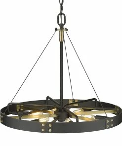 Golden Lighting American Farmhouse Vaughn Medium Pendant