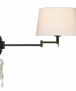 Golden Lighting American Farmhouse Eleanor 1 Light Articulating Wall Sconce