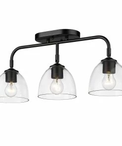 Golden Lighting Roxie 3 Light Semi-Flush