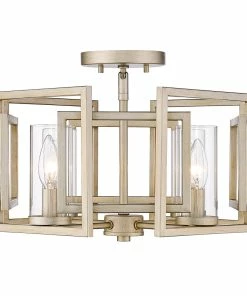 Golden Lighting Marco Flush Mount American Farmhouse