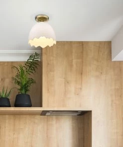 Golden Lighting American Farmhouse Brinkley Semi-Flush