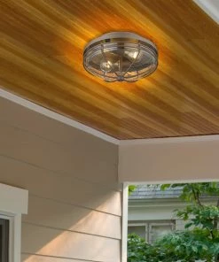 Golden Lighting Seaport Outdoor Flush Mount