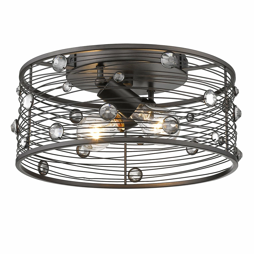 New ๐งจ Golden Lighting Bijoux Flush Mount American Farmhouse ๐ 4 Golden Lighting Bijoux Flush Mount American Farmhouse