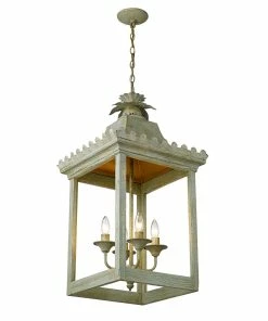 Golden Lighting American Farmhouse Finley 4 Light Pendant