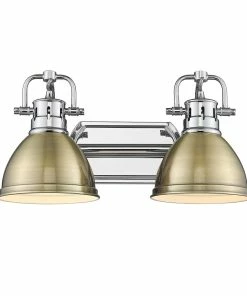 New ✨ Golden Lighting Duncan 2 Light Bath Vanity 👍 186 Golden Lighting Duncan 2 Light Bath Vanity