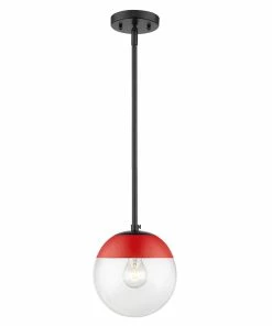 Golden Lighting Dixon Small Pendant With Rod - Closeout