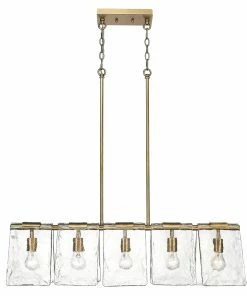 Golden Lighting American Farmhouse Serenity Linear Pendant