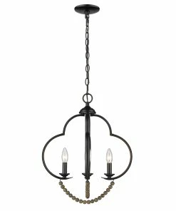 Golden Lighting American Farmhouse Flori 4 Light Pendant