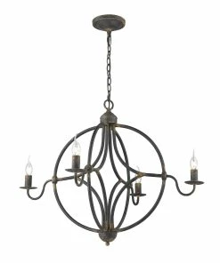 Golden Lighting Caspian 4 Light Chandelier