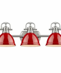 Golden Lighting Duncan 3 Light Bath Vanity - Closeout American Farmhouse