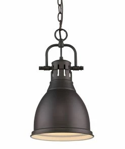 Golden Lighting Duncan Small Pendant With Chain