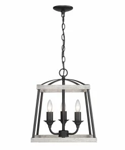 Golden Lighting American Farmhouse Teagan 3 Light Pendant