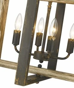 Golden Lighting Harvey 4 Light Pendant